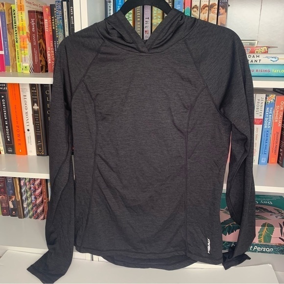 Head Women's Spring Fundamentalist Black Long Sleeve Hoodie Small - Picture 1 of 6